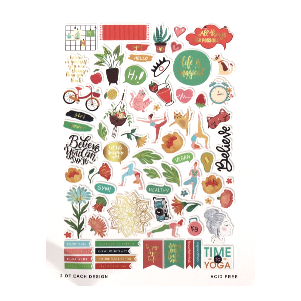 Fitness Journal Planner - Creative Path 150pcs Take Your Time