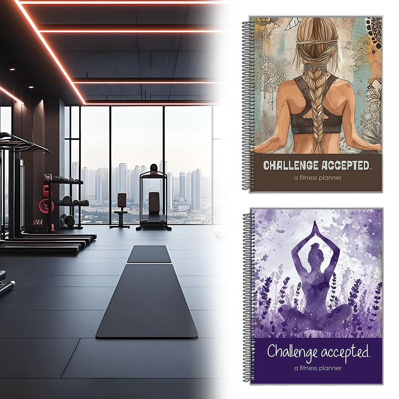 Fitness Journal Planner - Challenge Accepted Fitness Planner — 90