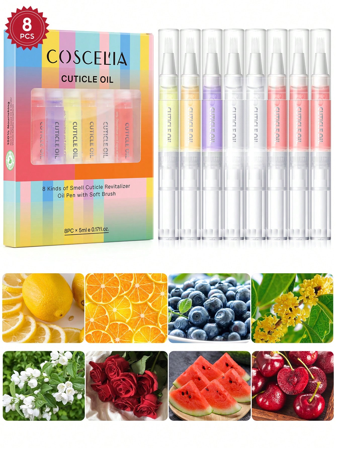 Health & Wellness Japan - coscelia 1/4/5/8/16PCS 5ML Nail Cuticle Oil