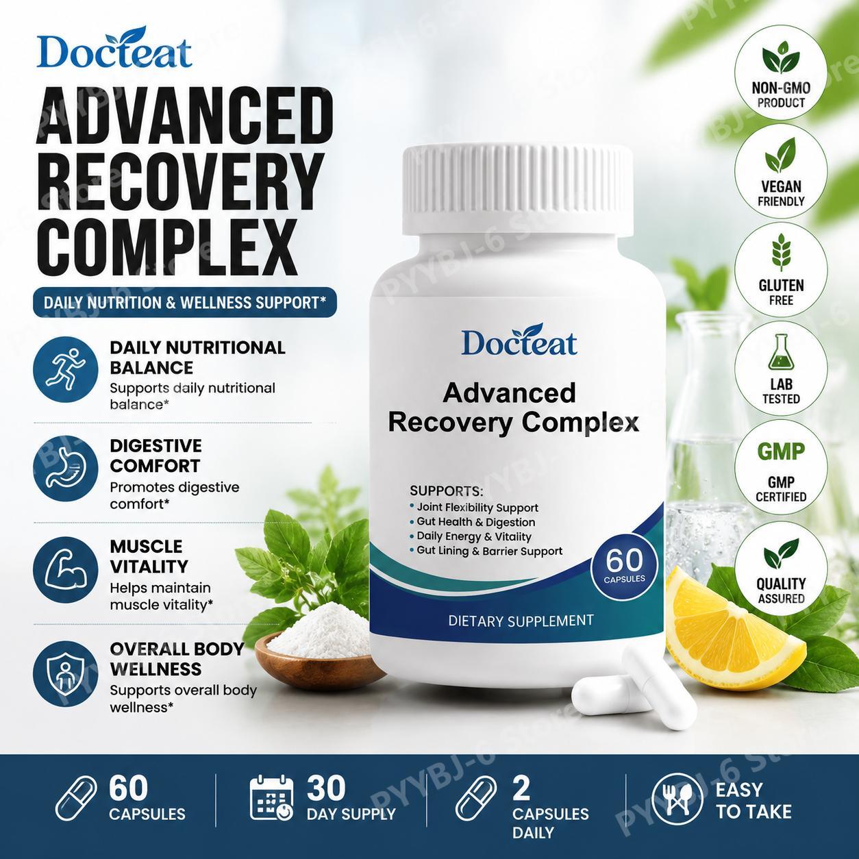 Advanced Recovery Complex 60 C - Health Wellness And บทวิจารณ์และราคา