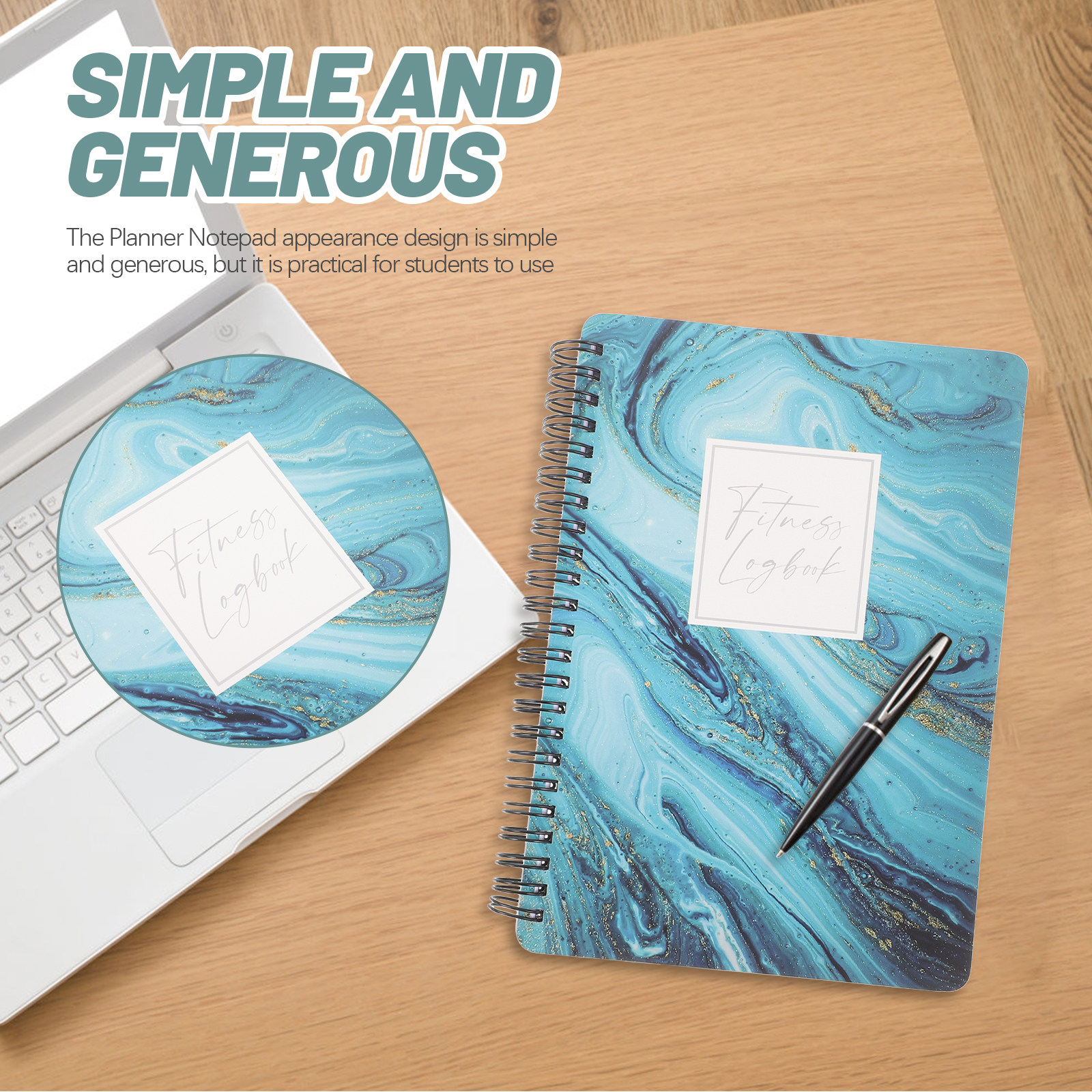 Fitness Planner Notebook with  - Fitness Journal Planner บทวิจารณ์และราคา