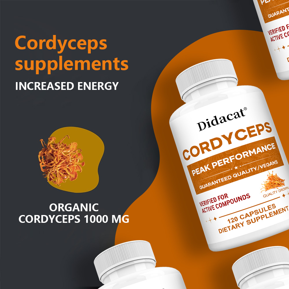 Cordyceps Mushroom Capsules 10 - Health Wellness And บทวิจารณ์และราคา