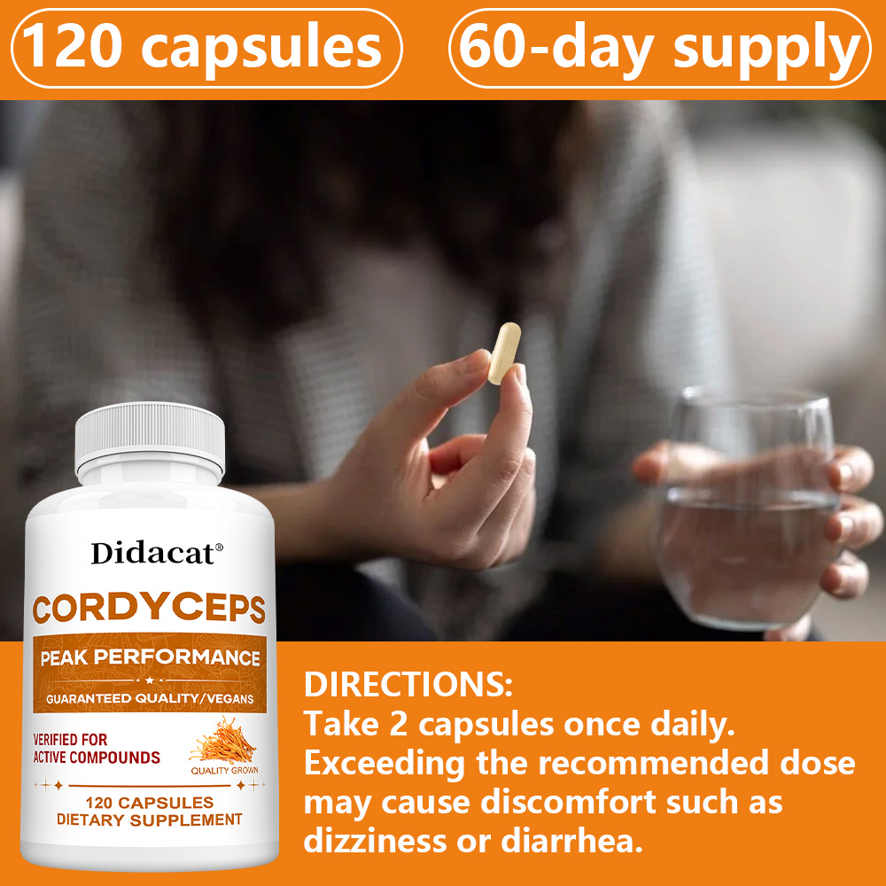 Cordyceps Mushroom Capsules 10 - Health Wellness And บทวิจารณ์และราคา