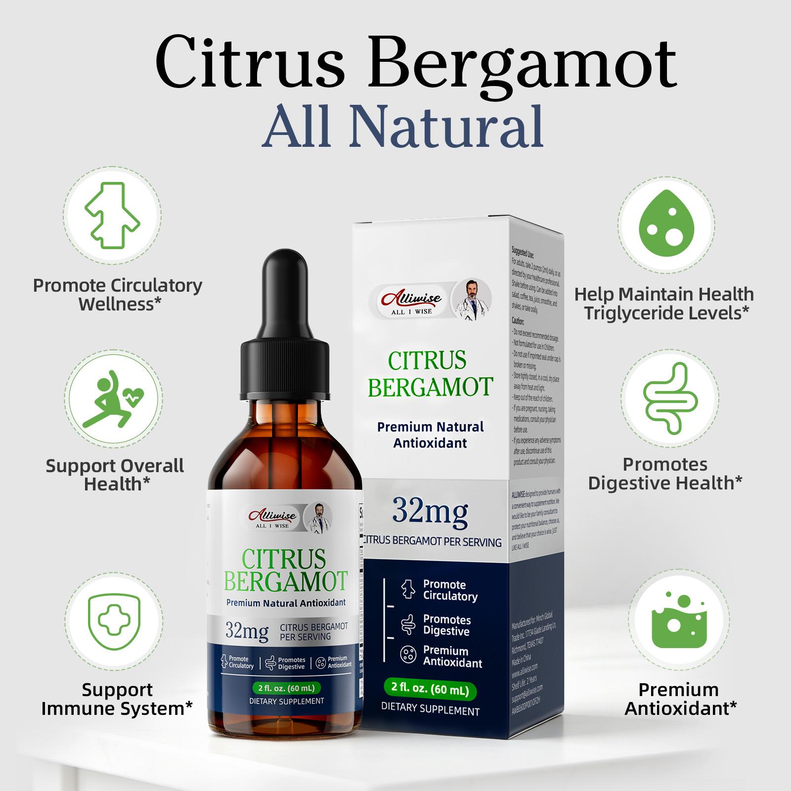 Premium Citrus Bergamout  Drop - Health Wellness And บทวิจารณ์และราคา